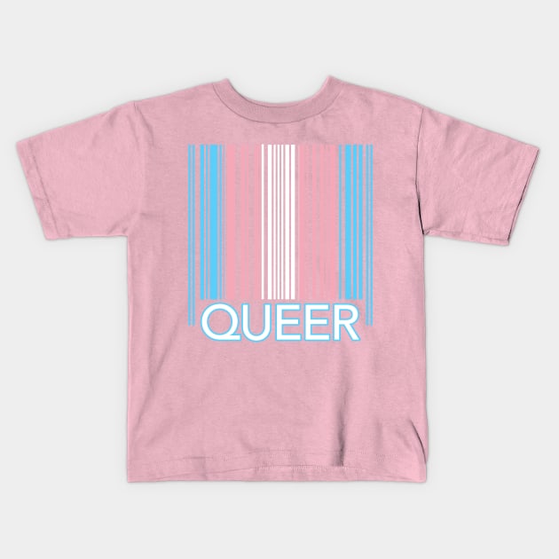 Queer Barcode Kids T-Shirt by Tainted